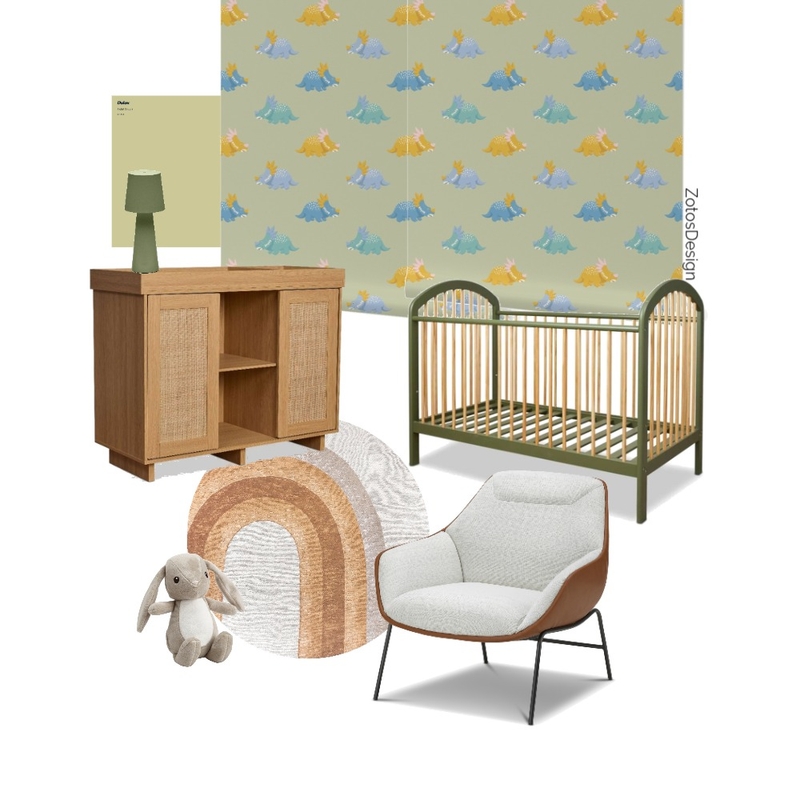 Sweet dinosaur Nursery Mood Board by ZotosDesign on Style Sourcebook