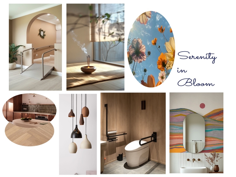 Serenity in Bloom Interior Design Mood Board by Valentina Doria