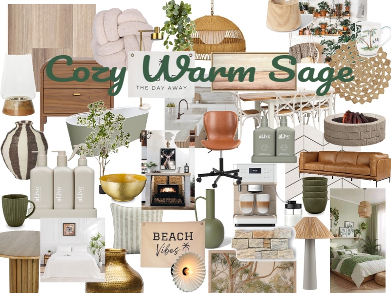 Cozy Warm Sage Mood Board by Phillies28 on Style Sourcebook
