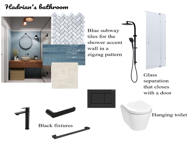 Hadrian's bathroom Mood Board by Feez on Style Sourcebook