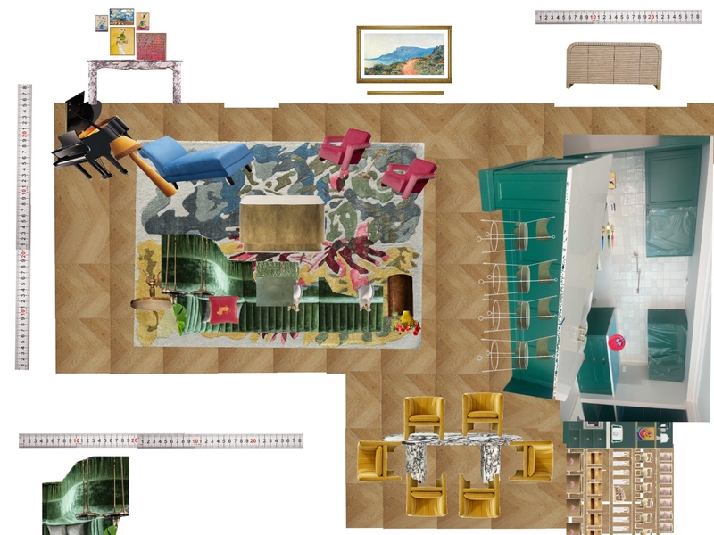 Great Room Space Planning Scale Mood Board by dl2407 on Style Sourcebook