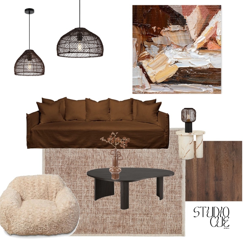 Japandi Mocha Mood Board by Studio Cue Interiors on Style Sourcebook