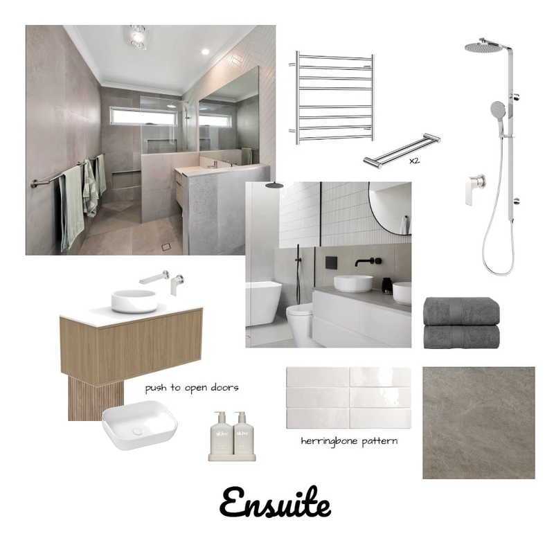 Ensuite Interior Design Mood Board by Krauser