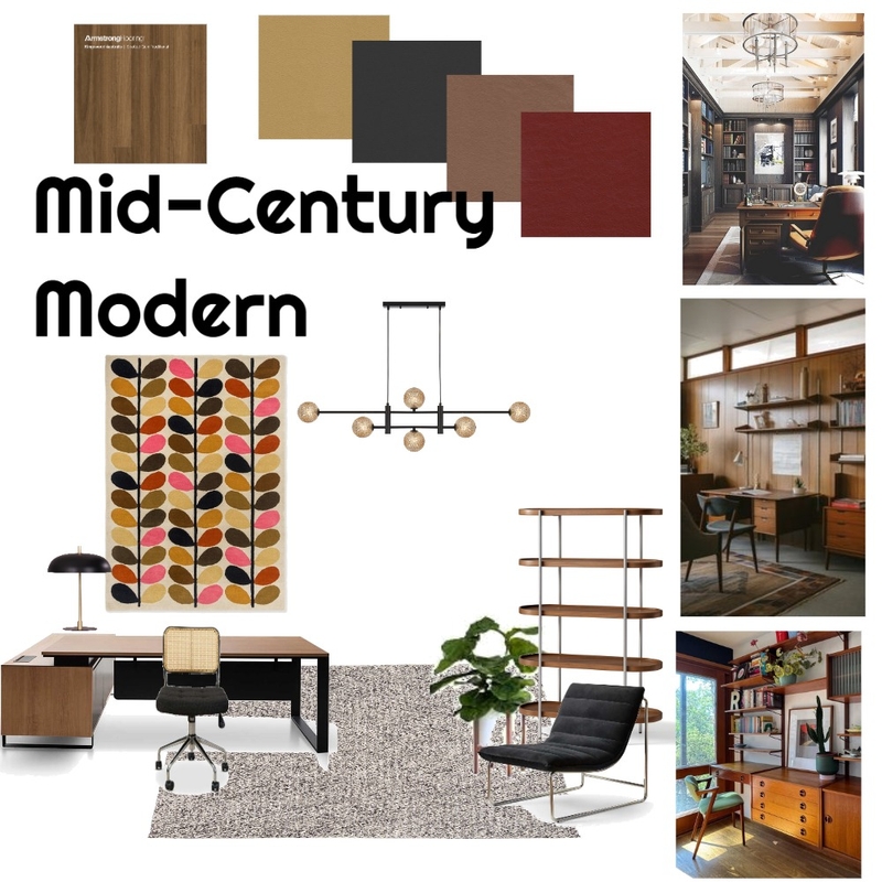 Mid Century Modern Study Mood Board by brett.goodwin on Style Sourcebook
