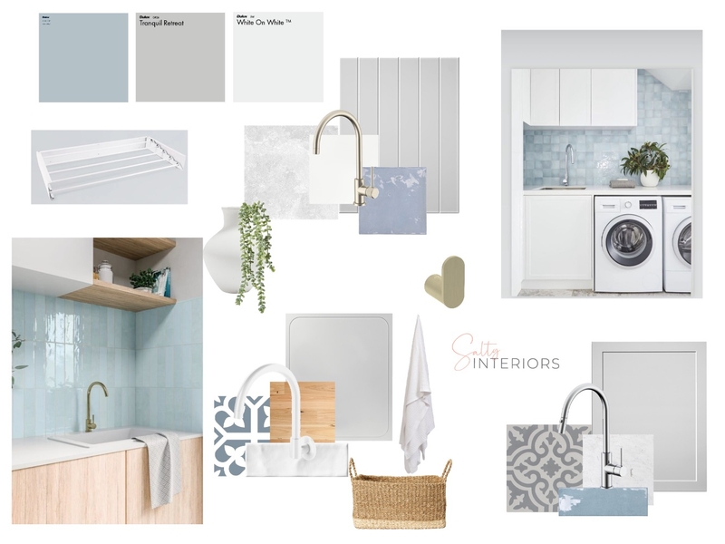 Laundry concept blue Mood Board by Salty Interiors Co on Style Sourcebook