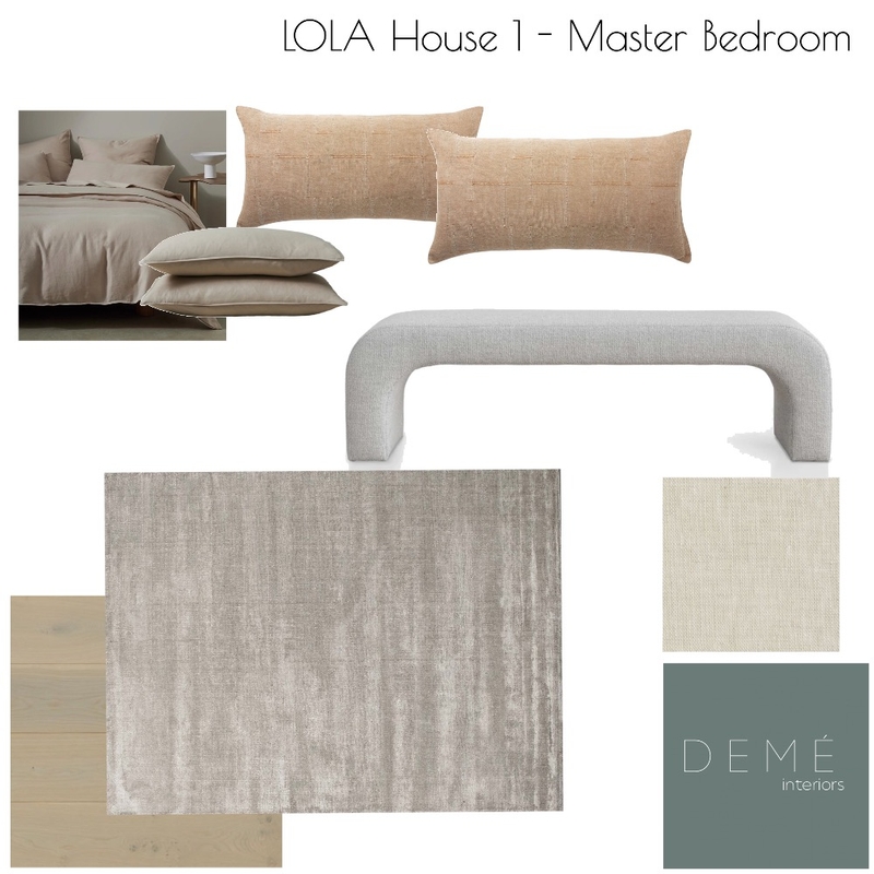 Lola House 1 Master Bedroom Mood Board by Demé Interiors on Style Sourcebook