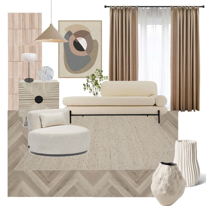 Steph & Gian Elm Pepper Mood Board by Unitex Rugs on Style Sourcebook