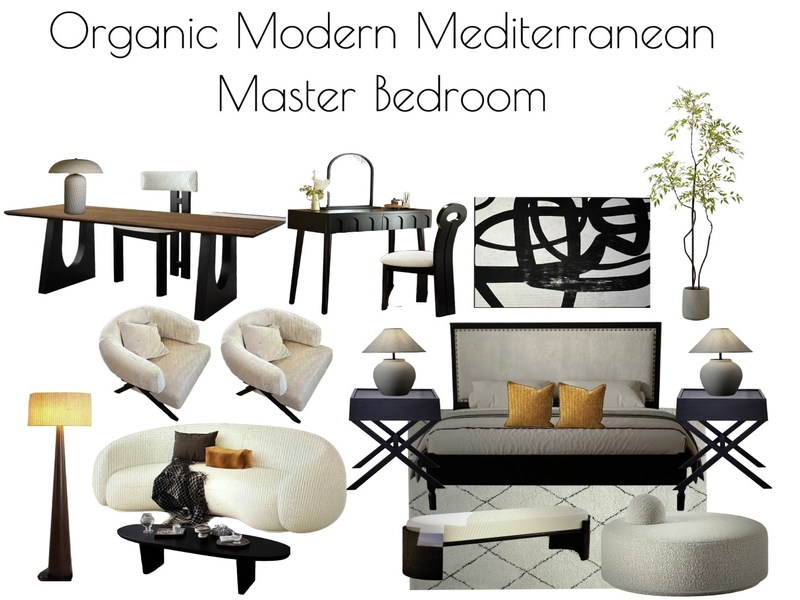 Organic Modern Mediterranean Master Bedroom Mood Board by al1168ster@gmail.com on Style Sourcebook