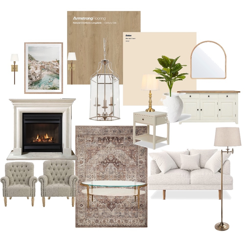 Traditional Living Room Mood Board by C.sangervasi@gmail.com on Style Sourcebook