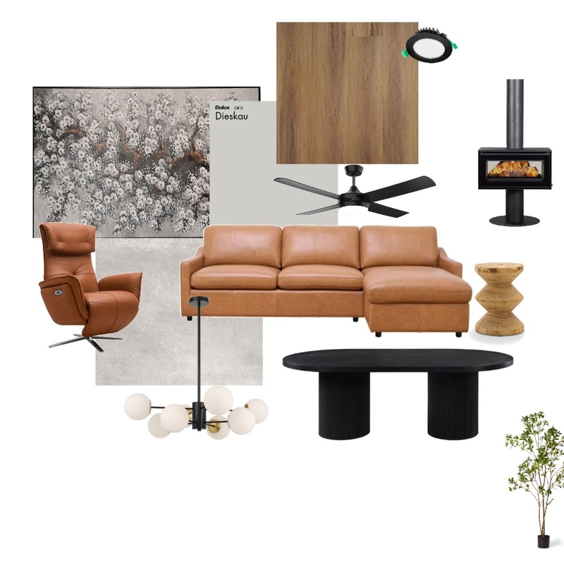 Black House Living Areas Mood Board by leoniemh on Style Sourcebook