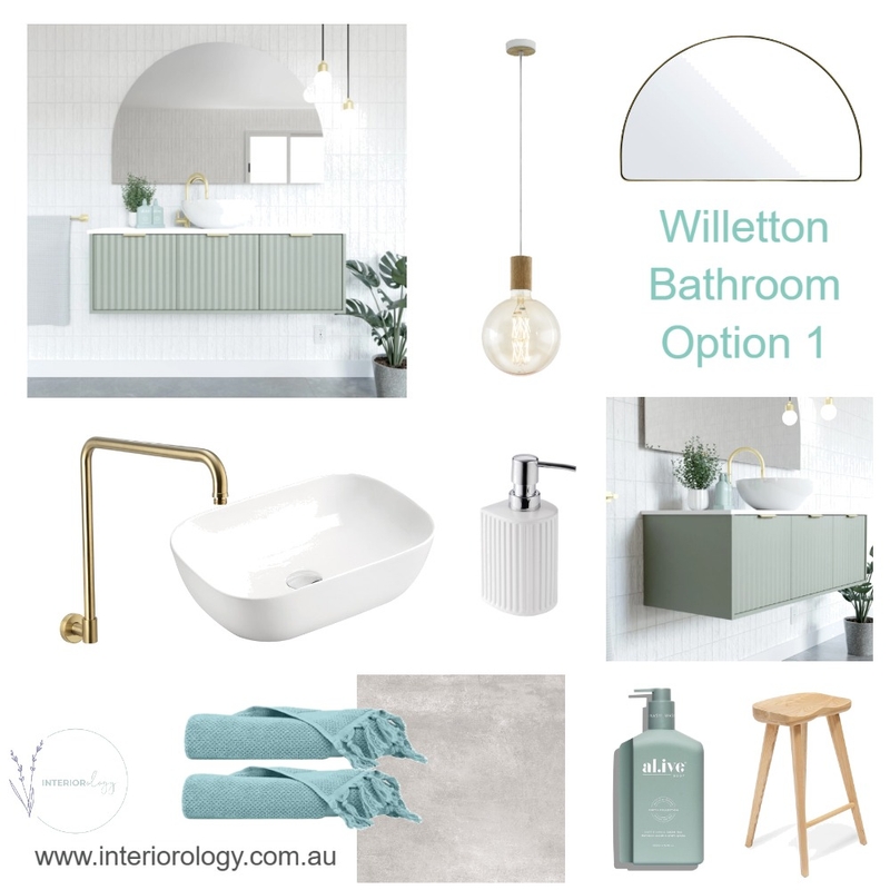 Willetton Bathroom Renovation Option 1 Mood Board by interiorology on Style Sourcebook
