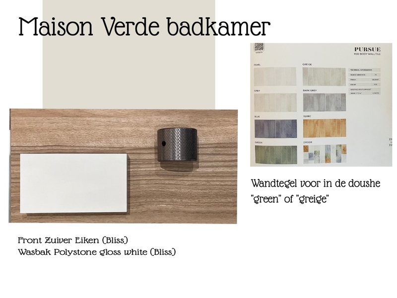 Maison Verde badkamer Mood Board by Caroline Romer Snel on Style Sourcebook