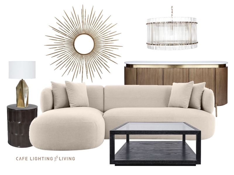 Neutral Luxe Mood Board by CAFE LIGHTING & LIVING on Style Sourcebook