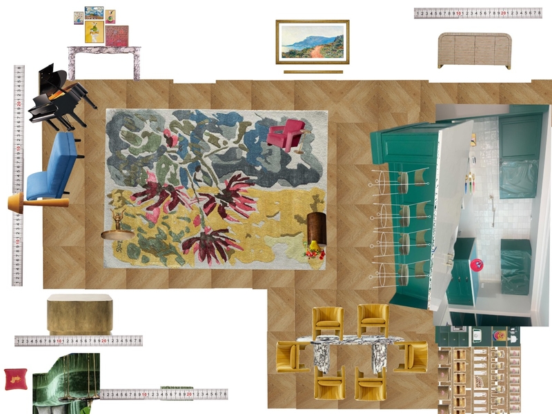 Great Room Space Planning Scale Mood Board by dl2407 on Style Sourcebook