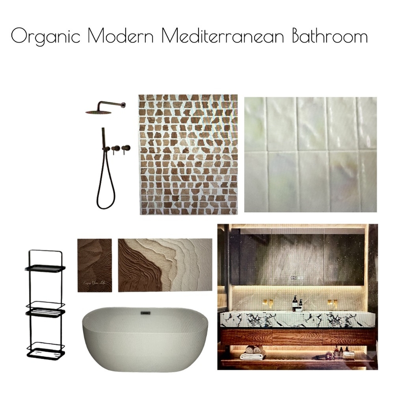 Organic Modern Mediterranean Bathroom Mood Board by al1168ster@gmail.com on Style Sourcebook