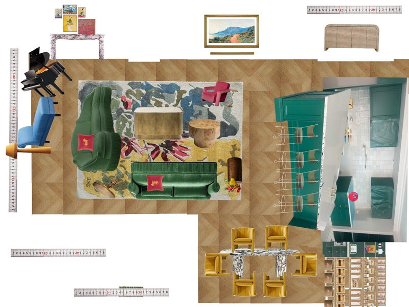 Great Room Space Planning Scale Mood Board by dl2407 on Style Sourcebook