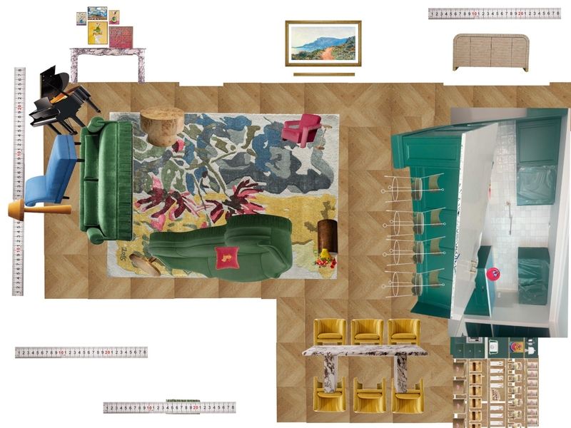 Great Room Space Planning Scale Mood Board by dl2407 on Style Sourcebook