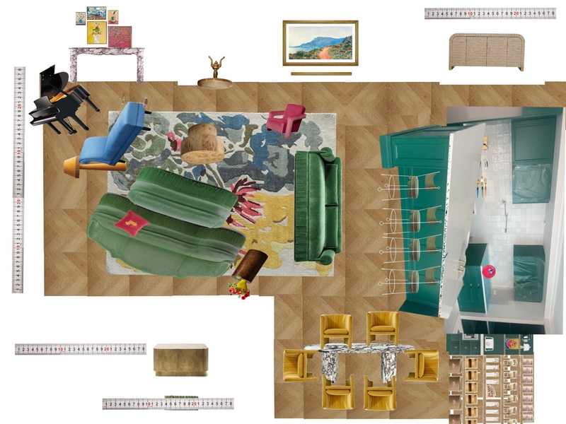 Great Room Space Planning Scale Mood Board by dl2407 on Style Sourcebook