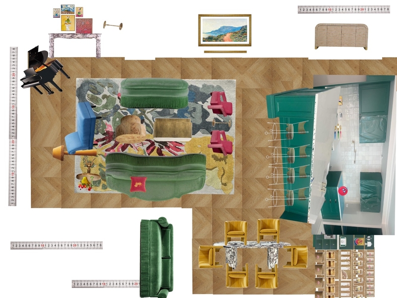 Great Room Space Planning Scale Mood Board by dl2407 on Style Sourcebook