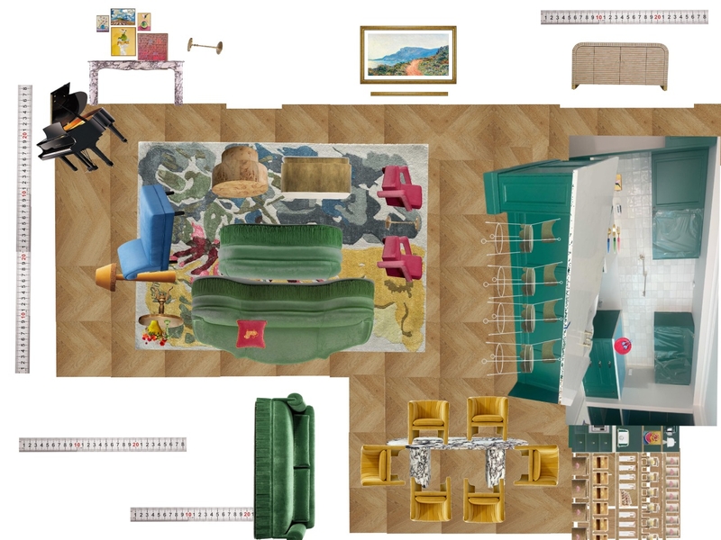 Great Room Space Planning Scale Mood Board by dl2407 on Style Sourcebook