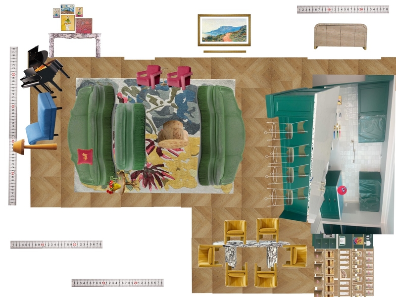 Great Room Space Planning Scale Mood Board by dl2407 on Style Sourcebook