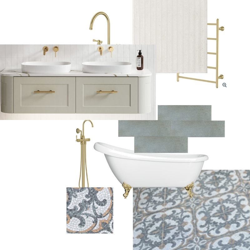 Vintage Modern Bathroom Mood Board by Danielliott@live.com.au on Style Sourcebook