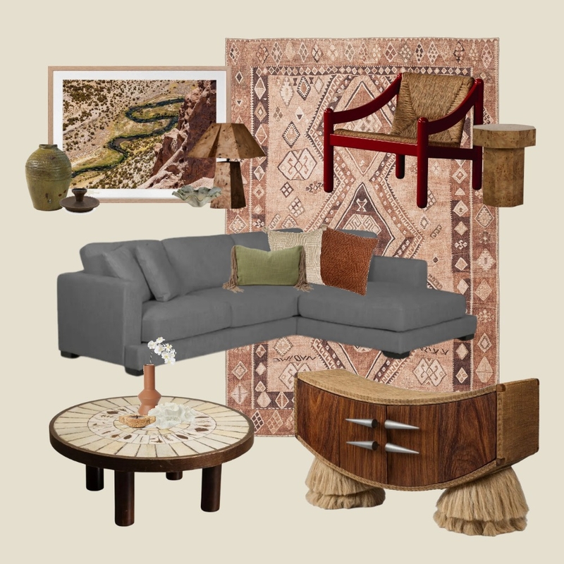 Earthy Moditerranean Living Space by Janelle Mood Board by Miss Amara on Style Sourcebook