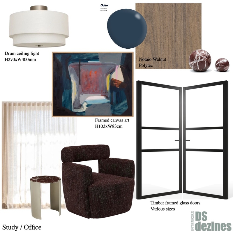 Anita Study Mood Board by DSdezines Interiors on Style Sourcebook