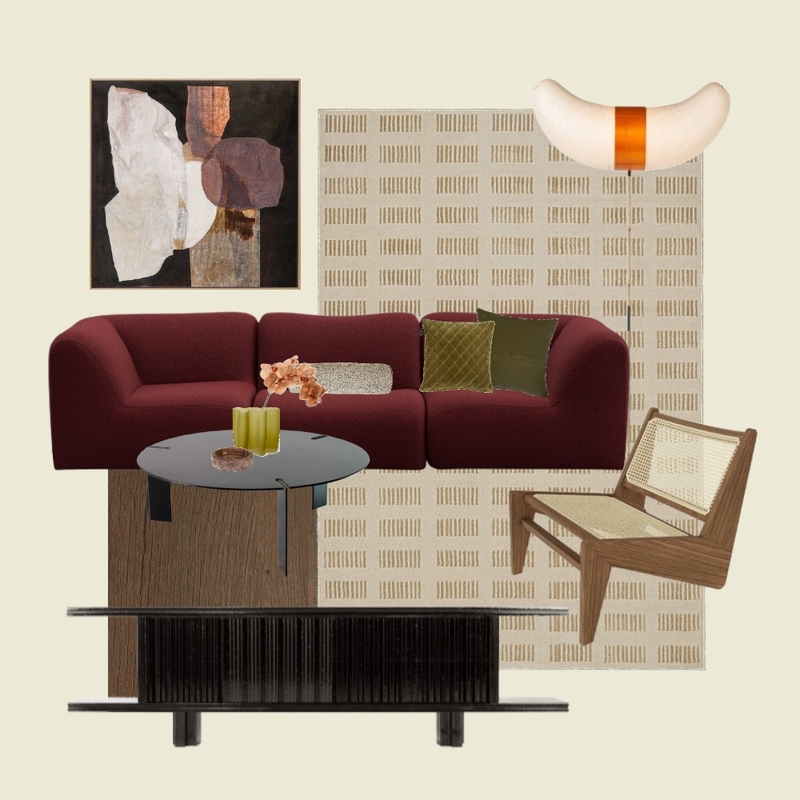Midcentury Modern Lounge by Janelle Mood Board by Miss Amara on Style Sourcebook