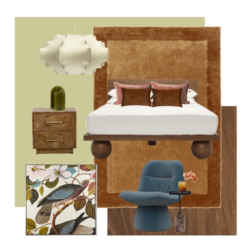 Organic Glam Bedroom by Janelle Mood Board by Miss Amara on Style Sourcebook