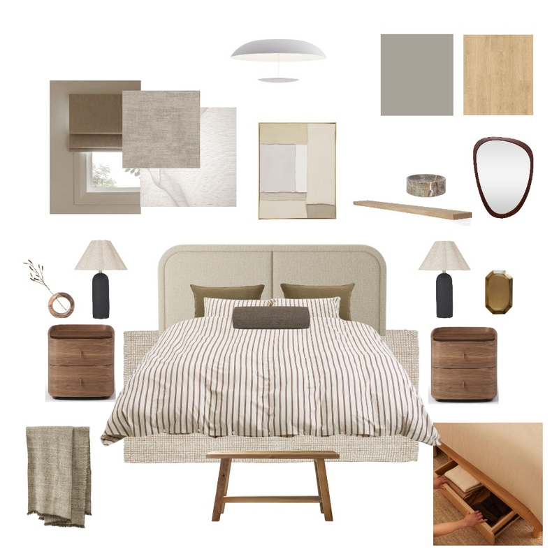 Guest bedroom Interior Design Mood Board by sami09