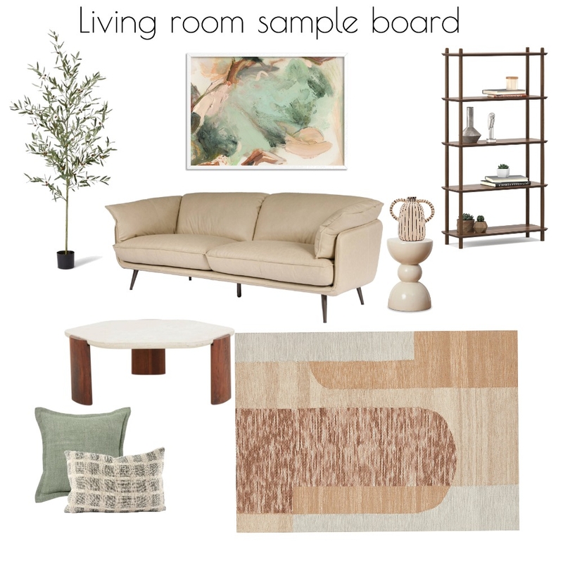 Living room sample board Interior Design Mood Board by anastasiasabina