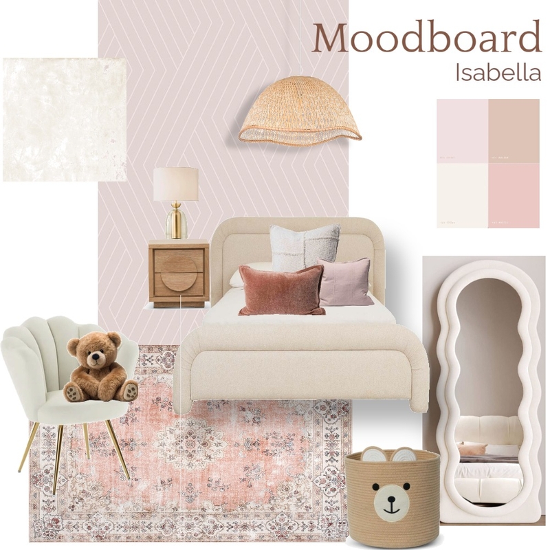 Moodboard Cuarto Niña Interior Design Mood Board by @gise.interiorismo Moodboard Cuarto Niña Interior Design Mood Board by @gise.interiorismo