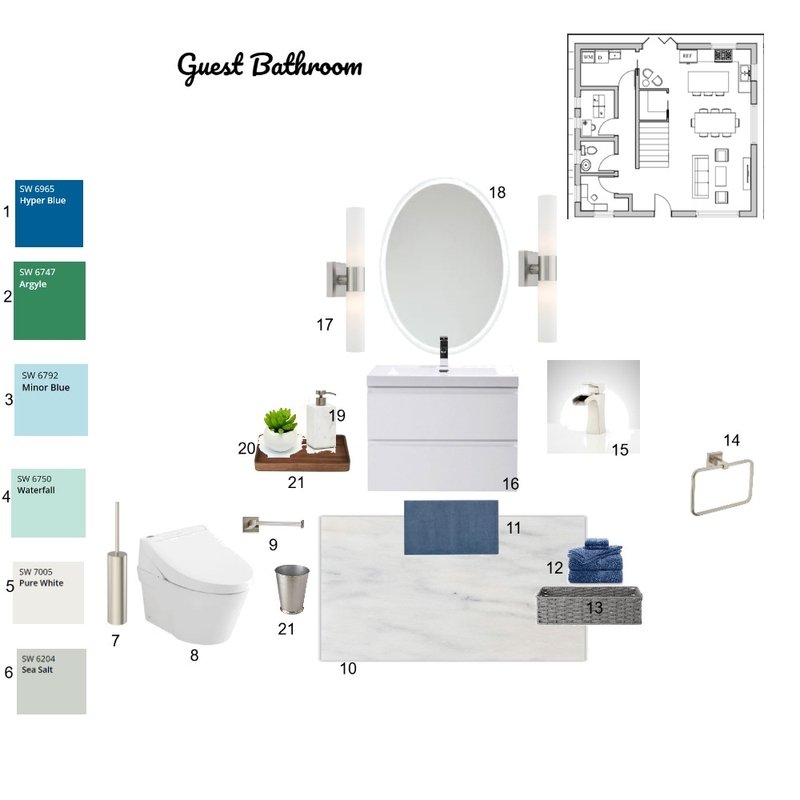 Guest bathroom Mood Board by Ellatc on Style Sourcebook