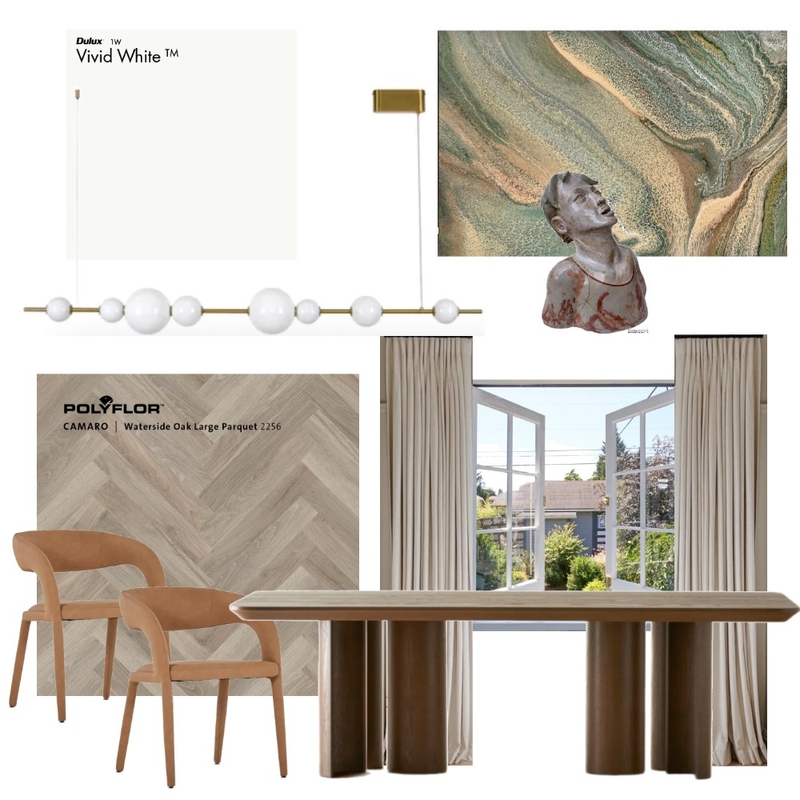IDI Module 9 - Dining Room Mood Board by Sarah May Bragias on Style Sourcebook