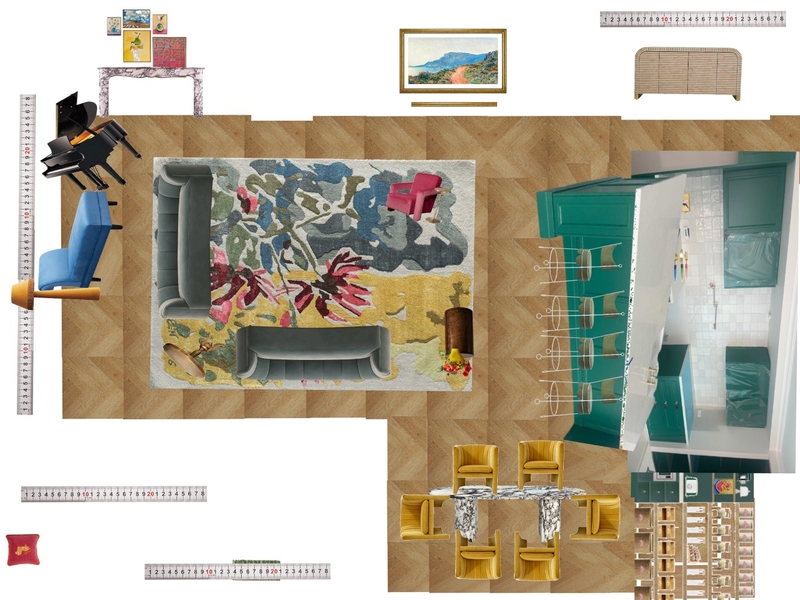 Great Room Space Planning Scale Mood Board by dl2407 on Style Sourcebook