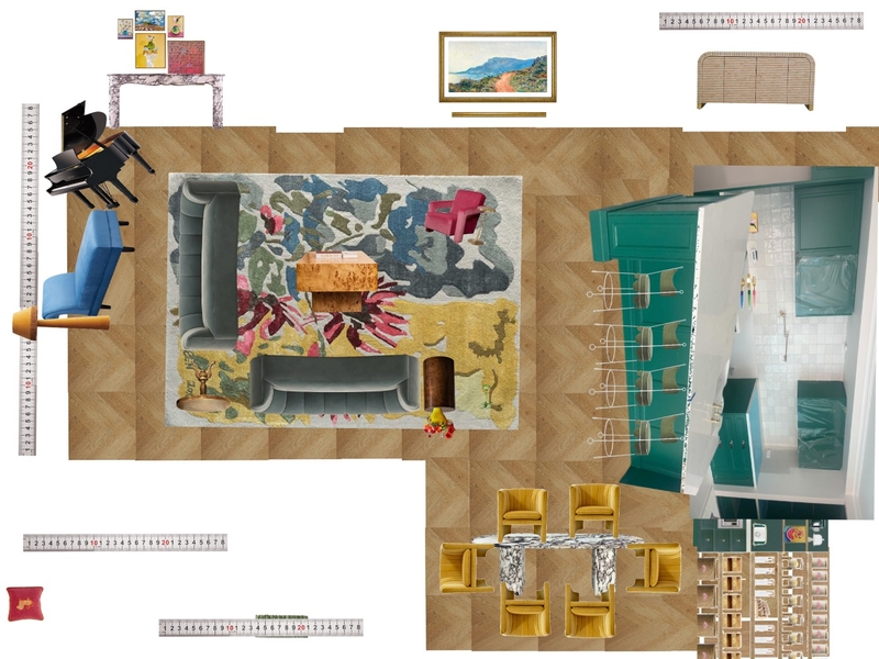 Great Room Space Planning Scale Mood Board by dl2407 on Style Sourcebook