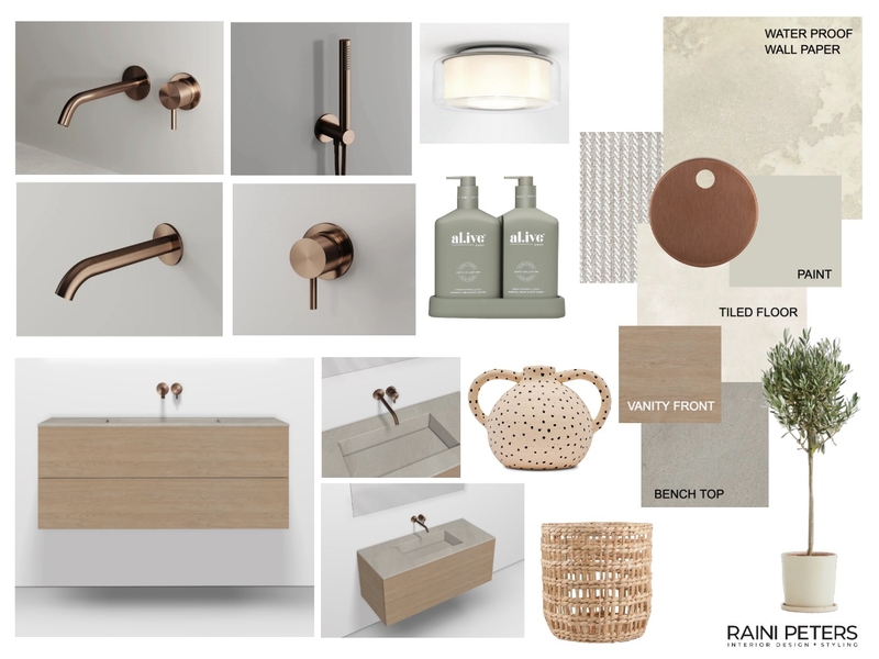 Main bathroom 2 Mood Board by Raini Peters Interior Design + Styling on Style Sourcebook