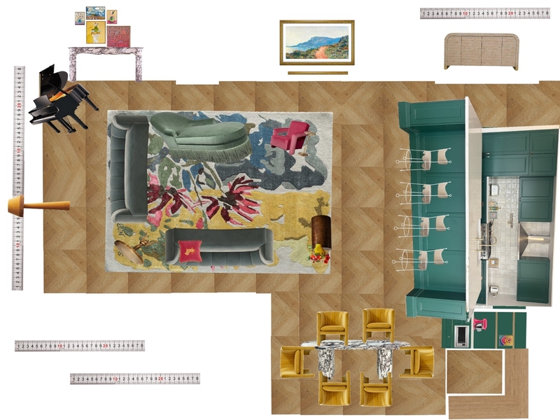 Great Room Space Planning Scale Mood Board by dl2407 on Style Sourcebook
