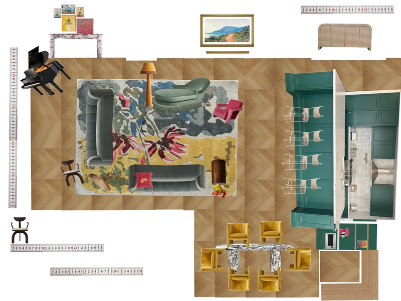 Great Room Space Planning Scale Mood Board by dl2407 on Style Sourcebook