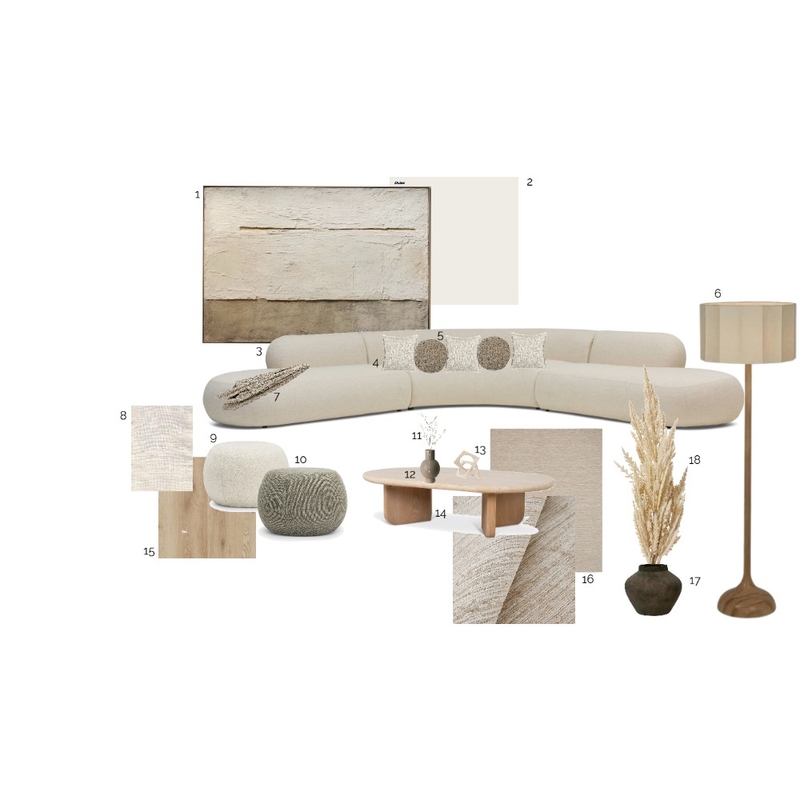 Japandi Living Room Mood Board by aliciaelson on Style Sourcebook
