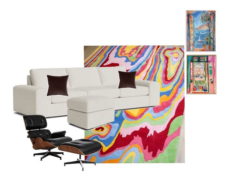 Cheerful + Eclectic Living Room Mood Board by kelseyannlinehan@gmail.com on Style Sourcebook