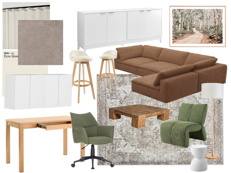 contemporary apartment - browns/neautrals/green Mood Board by SamanthaSimpsonInteriors on Style Sourcebook