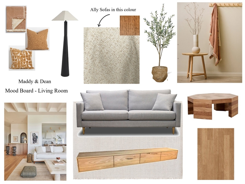 Maddy & Dean Mood Board Living Room Mood Board by MarnieDickson on Style Sourcebook