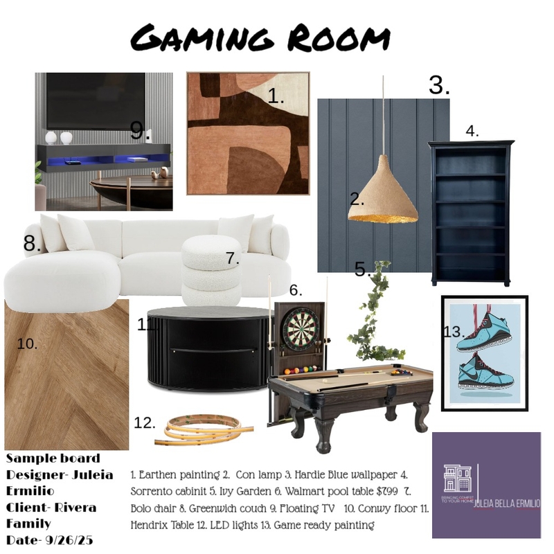 Gaming Room Mood Board by JBEinterdesign247 on Style Sourcebook