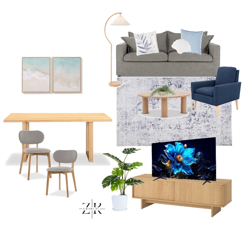 Coastal blue Mood Board by Interiors By Zai on Style Sourcebook