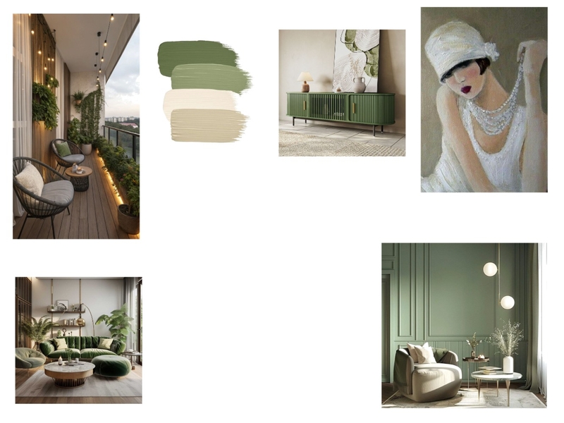 Upper-level concept generator 2 Interior Design Mood Board by Kylie W