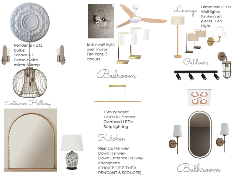 Minto House Lighting Design Mood Board by Grace Your Space on Style Sourcebook