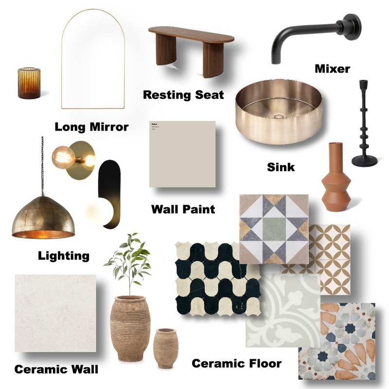 Guest Toilets Mood Board by Malak Shedid on Style Sourcebook