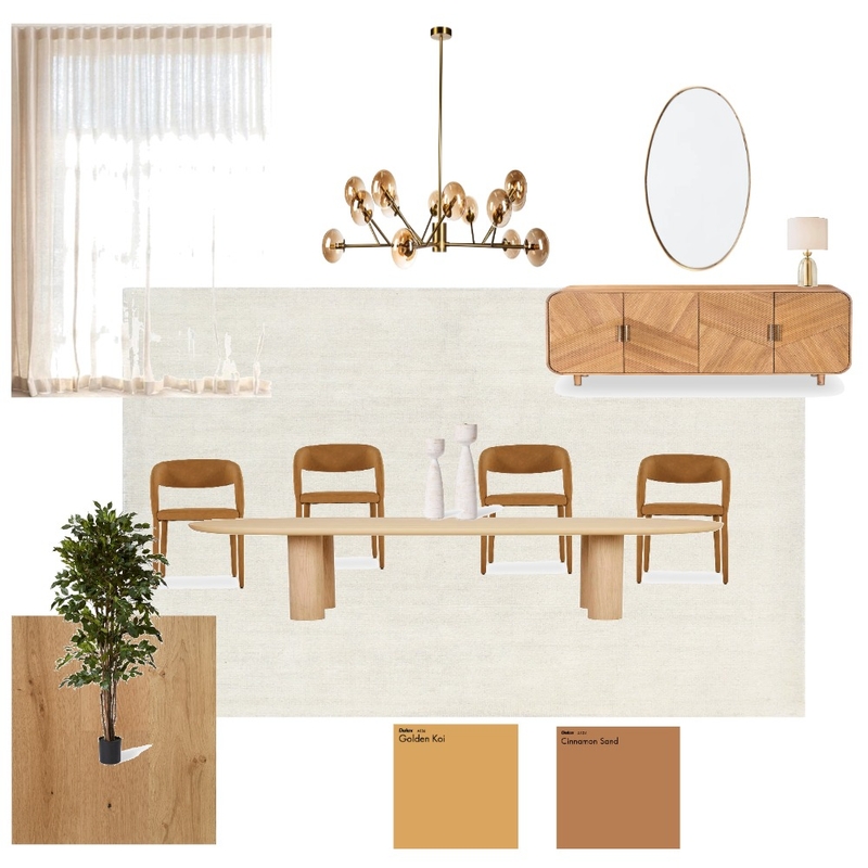 Dining Room Sample Board Mood Board by Hoda Nozari on Style Sourcebook
